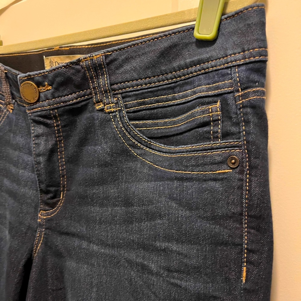Democracy “Ab” Technology Crop Ankle Skinny Stretch Blue Jeans - 10